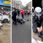 Un vehículo arrolla a una multitud frente a un colegio en China