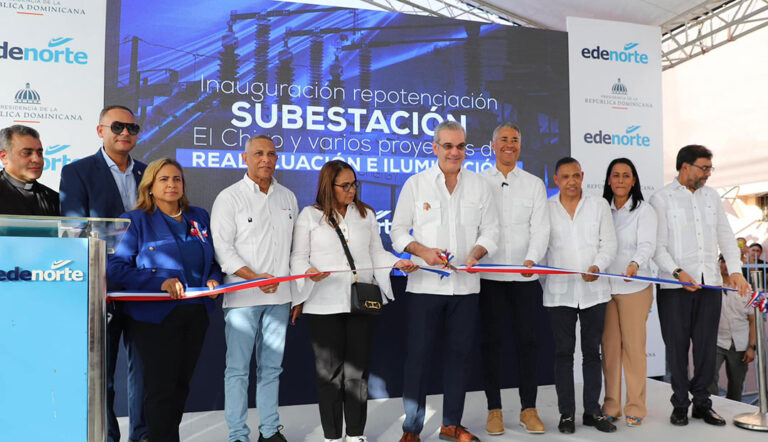 Presidente Abinader entrega obras eléctricas en provincia Duarte construidas por EDENORTE