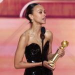 Zoe Saldaña gana su primer Globo de Oro