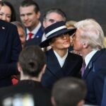 El llamativo 'no beso' entre Donald Trump y Melania en la ceremonia de investidura