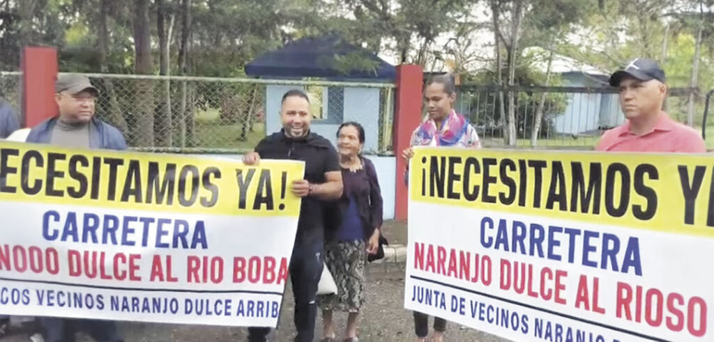 Productores de Naranjo Dulce y Río San Juan solicitan construcción de carretera