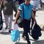 En escuela de SFM, autoridades de Agricultura y Procuraduría de Medio Ambiente confiscan mochilas con  sospechas de contener pesticida