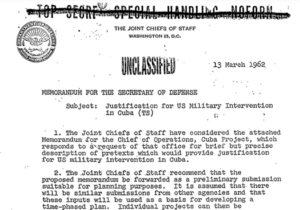 'Operación Northwoods', la historia de un plan estadounidense para justificar una guerra con Cuba en los sesenta