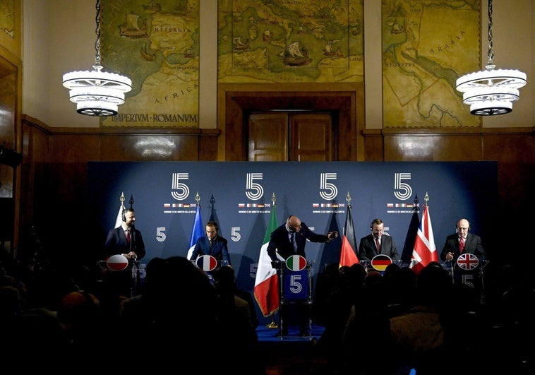 El G-5 de Europa, indignado con la ausencia de Putin en Estambul: «Nos toma el pelo»