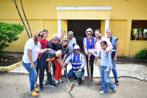 CMD Filial Duarte inicia remodelación de la Casa Club en coordinación con la empresa Cosmo Caribe S.R.L.