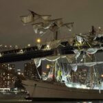 El buque-escuela de la Armada de México se estrella contra el puente de Brooklyn
