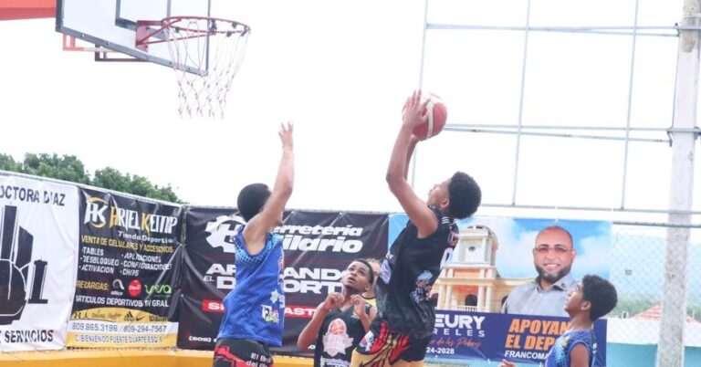Richard Hidalgo y Freddy Peña logran triunfo basket juvenil club Juan Alberto Espinola