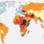 Mapa de la peligrosidad en el mundo en 2025: nivel de riesgo por países