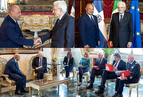 Doctor Lantigua presenta Cartas Credenciales ante presidente Sergio Marttarella de Italia
