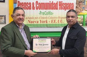 PreCoHis reconoce ex senador Lorenzo de RD por su lucha y defensa favor dominicanos exterior