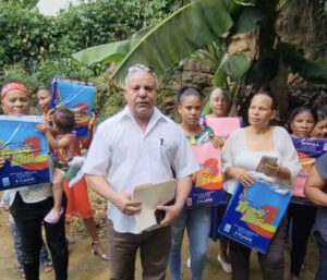 Comisión Presidencial entrega  enseres del hogar en sectores vulnerables SFM