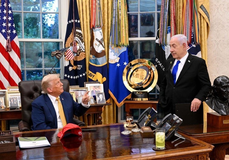 Netanyahu defiende la «presión militar» sobre Gaza en otra reunión con Trump «centrada» en liberar a los rehenes