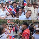 Alcalde Eric Adams se da baño de pueblo durante Desfile Vegano en Alto Manhattan